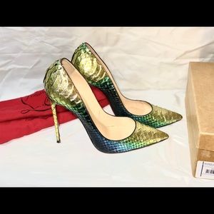 Christian Louboutin  so kate python heels sz 42